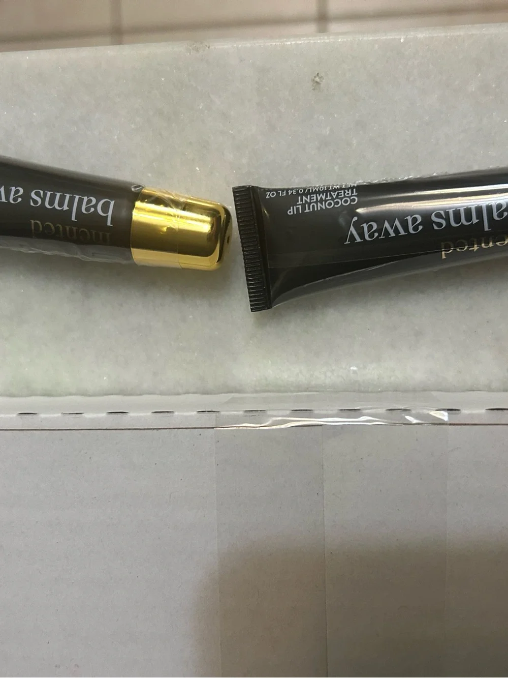 Lot of 2 Mented Balms Away Coconut Lip Treatment .34 oz / 10 ml Full Sz Sealed
